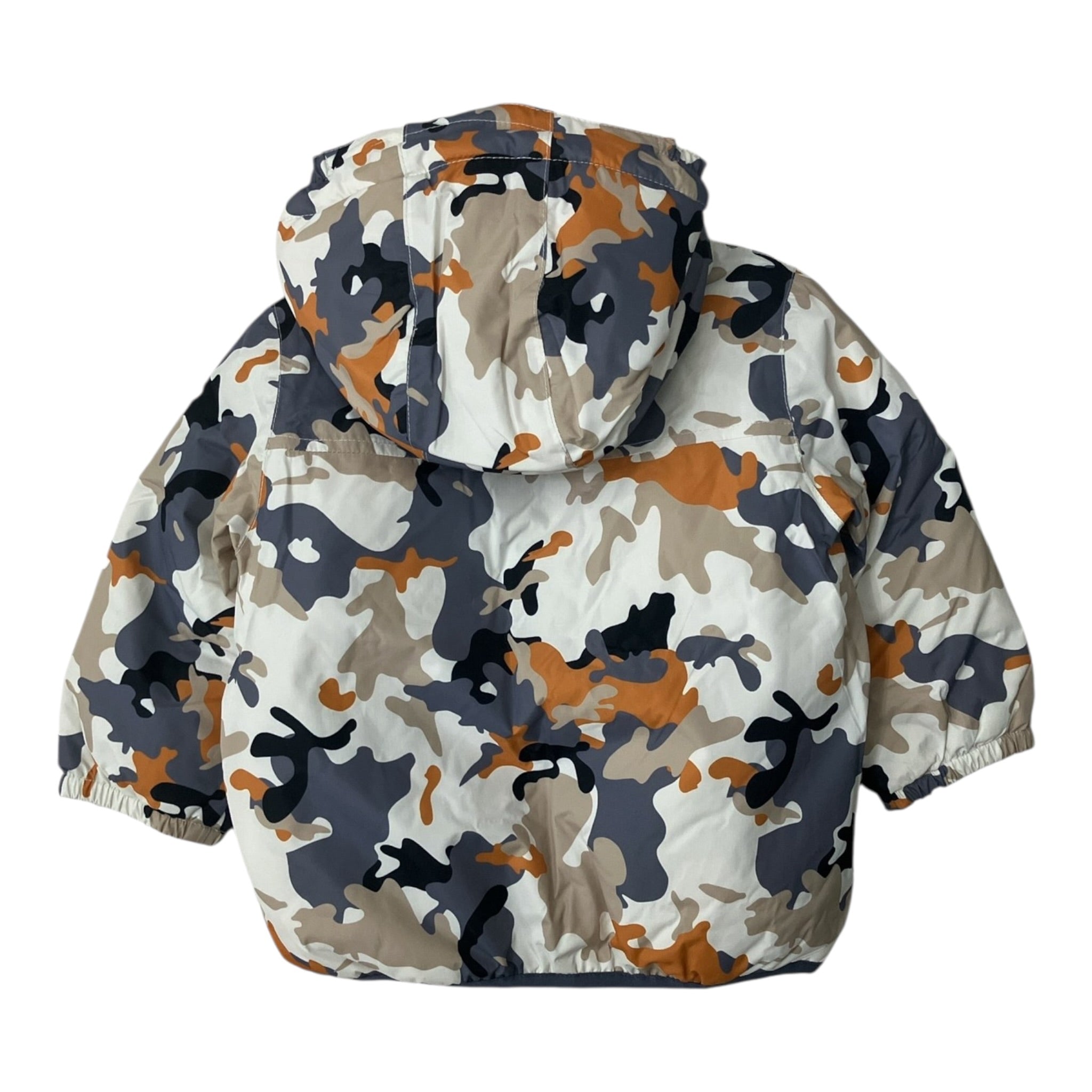 K-Way Giubbino Fantasia Militare con Cappuccio Multicolor per Neonato K7122NWN MULTICOLOR K-WAY 
