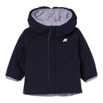 K-Way Giubbino Reversibile Bicolore con Zip E Cappuccio Lilla/Blu per Neonato K71338WXX LILLA/BLU K-WAY 
