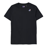 K-Way T-Shirt Girocollo tinta unita con Logo Nero per Bambina K7133YWXX NERO K-WAY 