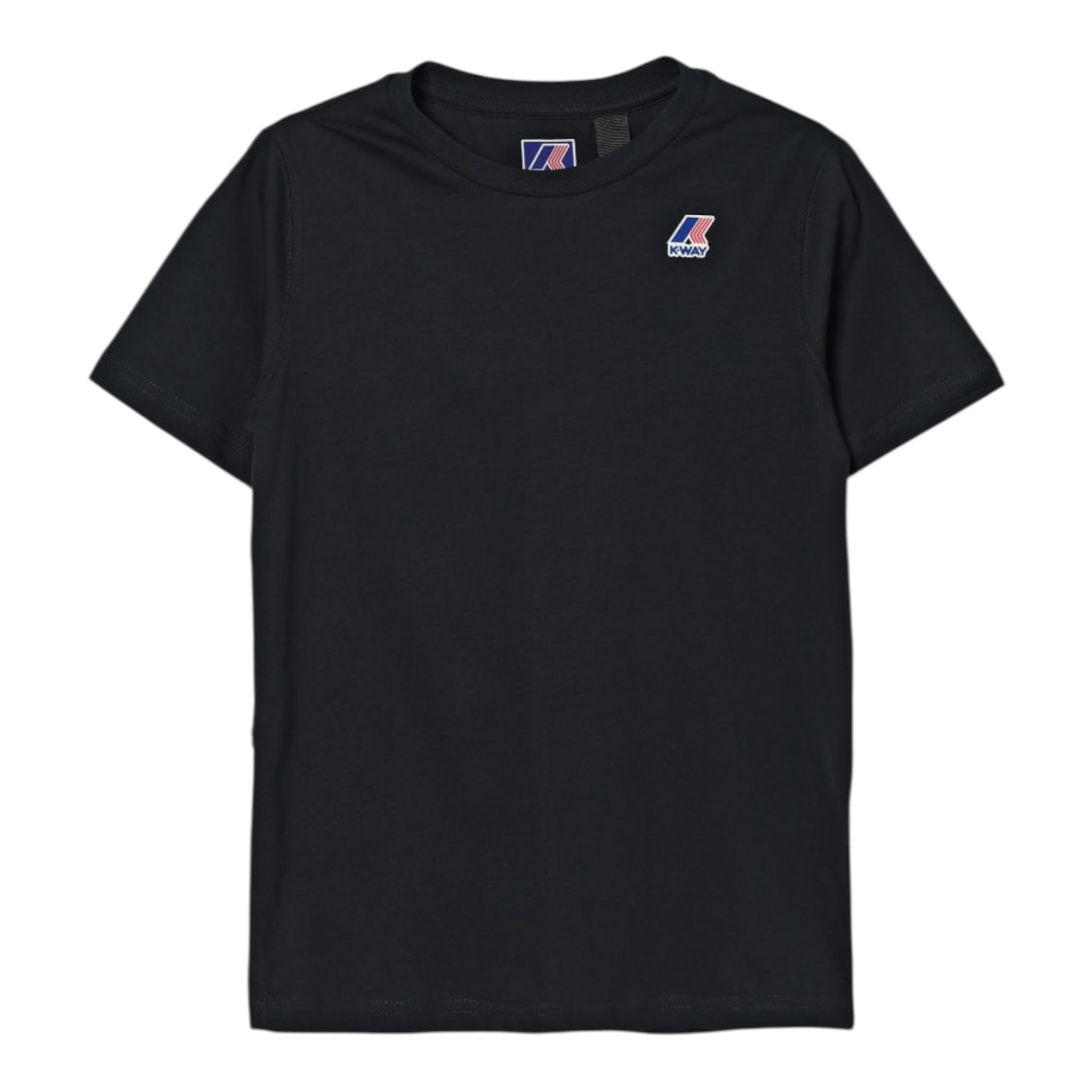K-Way T-Shirt Girocollo tinta unita con Logo Nero per Bambina K7133YWXX NERO K-WAY 