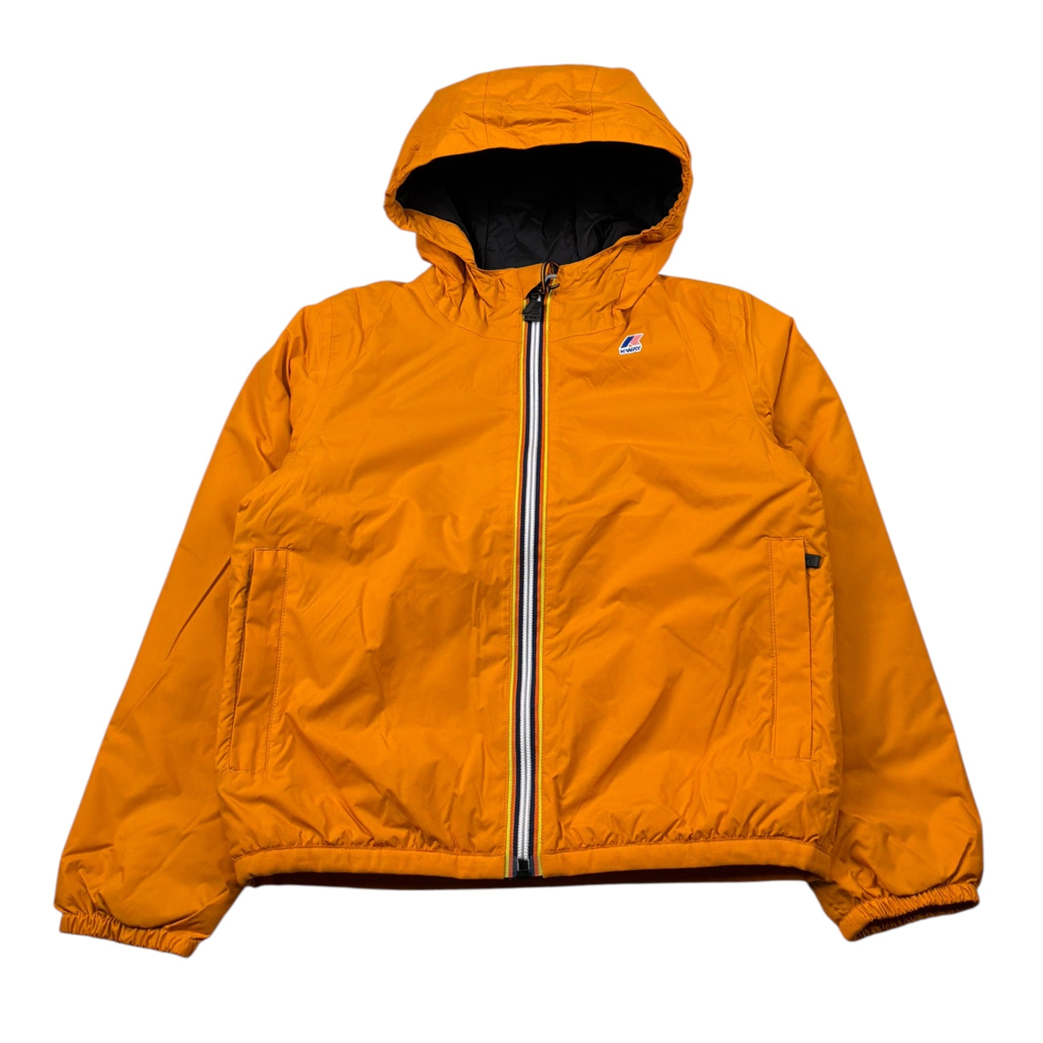 K-Way Giubbino tinta unita con Cappuccio Arancione per Bambino K7141FW ARANCIONE K-WAY 
