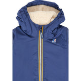 K-Way Giubbino tinta unita con Zip E Cappuccio Blu per Neonato K7142RWXXXX BLU K-WAY 