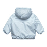 K-Way Giubbino tinta unita con Zip E Cappuccio Azzurro per Neonato K7142RWXXXXX AZZURRO K-WAY 