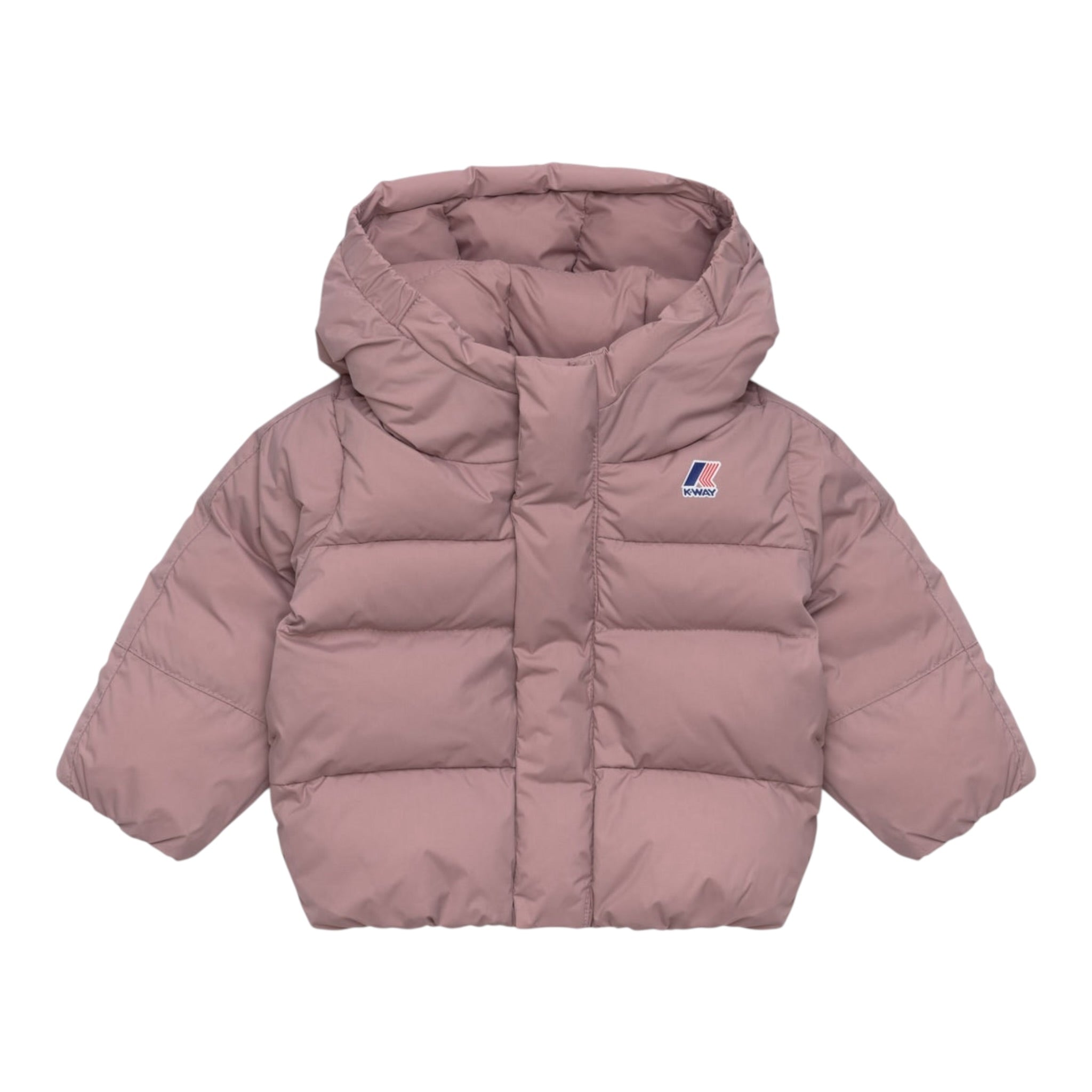 K-Way Giubbino tinta unita con Cappuccio Rosa per Neonata K7142VWXXX ROSA K-WAY 
