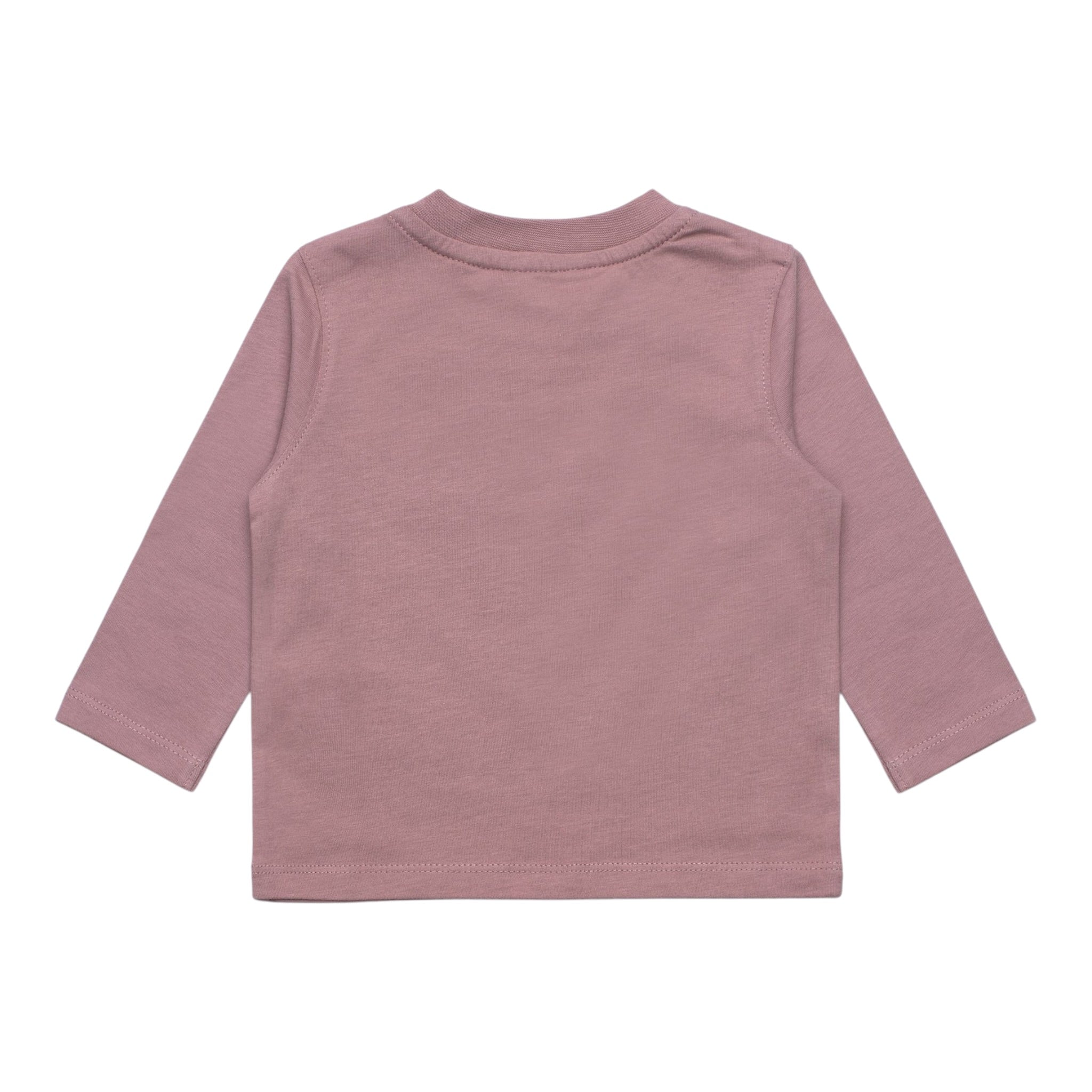 K-Way Shirt Girocollo tinta unita con Logo Rosa per Neonata K8138CWANXX ROSA K-WAY 
