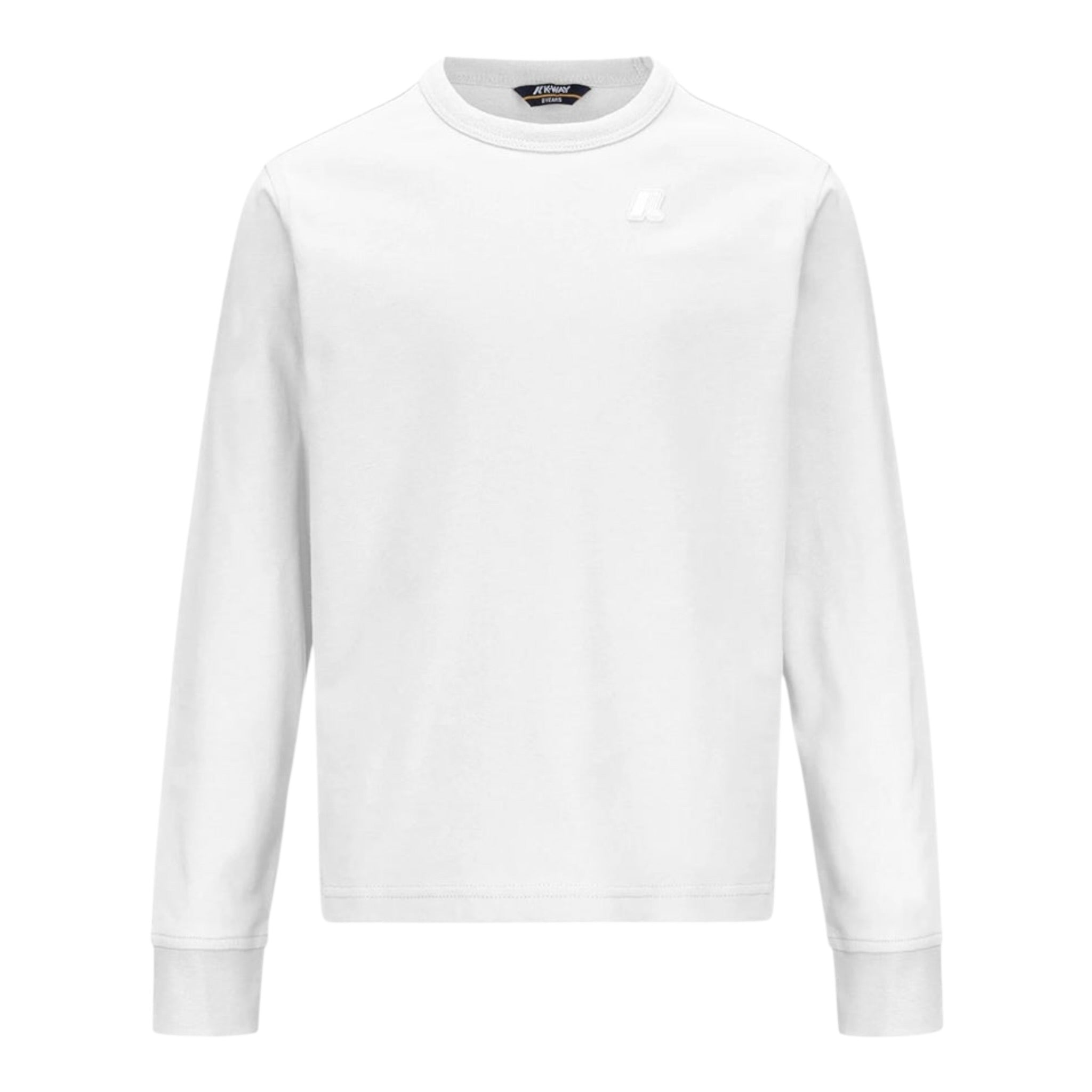 K-Way Shirt Girocollo tinta unita con Logo Bianco per Bambino K8138CW BIANCO K-WAY 