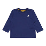 K-Way Shirt Girocollo tinta unita con Logo Blu per Bambino K8138CW BLU K-WAY 