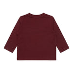 K-Way Shirt Girocollo tinta unita con Logo Bordeaux per Neonato K8138CWNXX BORDEAUX K-WAY 