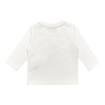 K-Way Shirt Girocollo tinta unita con Logo Panna per Bambino K8138CWXX PANNA K-WAY 