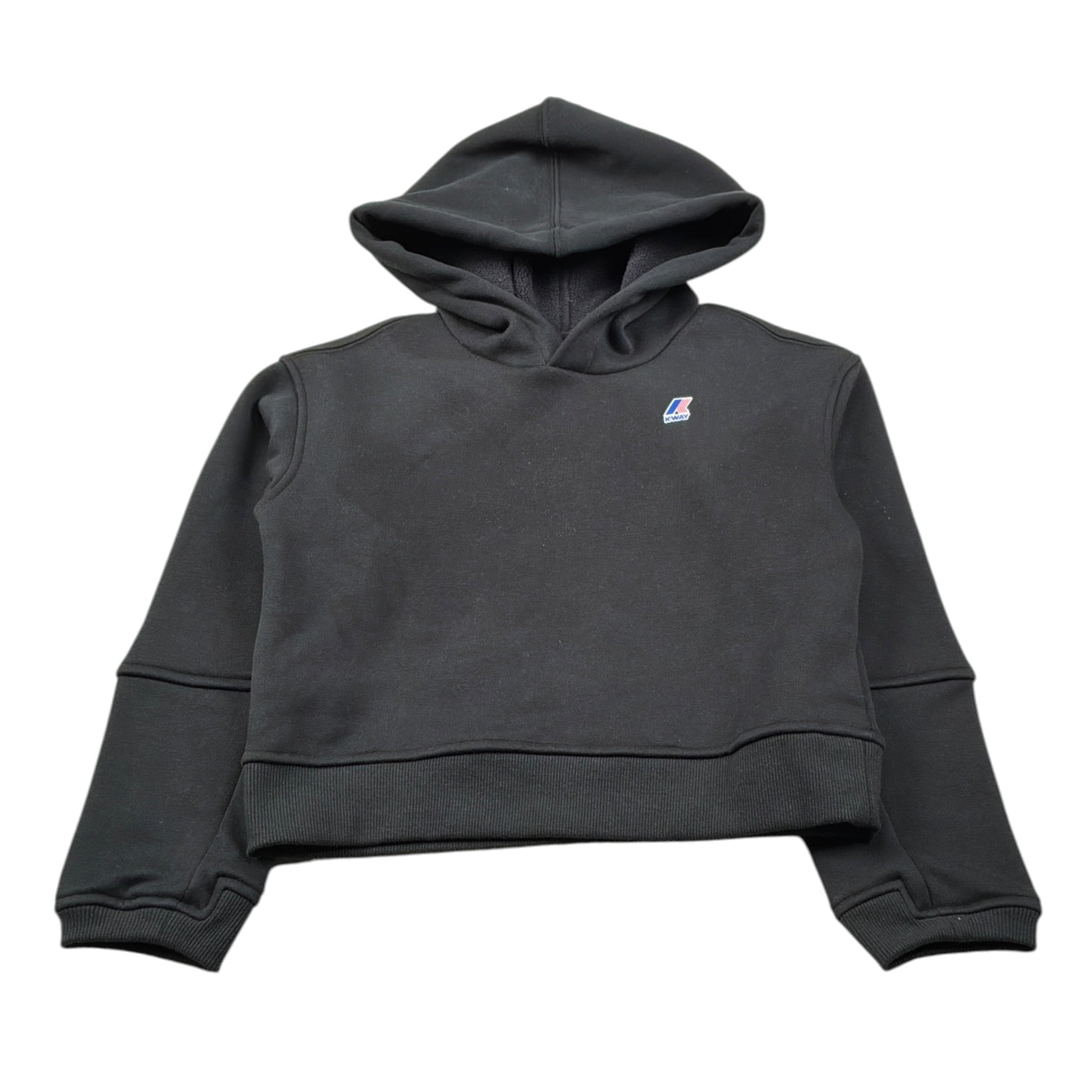 K-Way Felpa Chiusa con Cappuccio tinta unita Nero per Bambino KL7141UW NERO K-WAY 