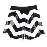 Karl Lagerfeld Short Bicolore con Paillettes Bianco/Nero per Bambina Z30591 BIANCO/NERO KARL LAGERFELD 