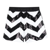 Karl Lagerfeld Short Bicolore con Paillettes Bianco/Nero per Bambina Z30591 BIANCO/NERO KARL LAGERFELD 