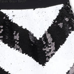 Karl Lagerfeld Short Bicolore con Paillettes Bianco/Nero per Bambina Z30591 BIANCO/NERO KARL LAGERFELD 