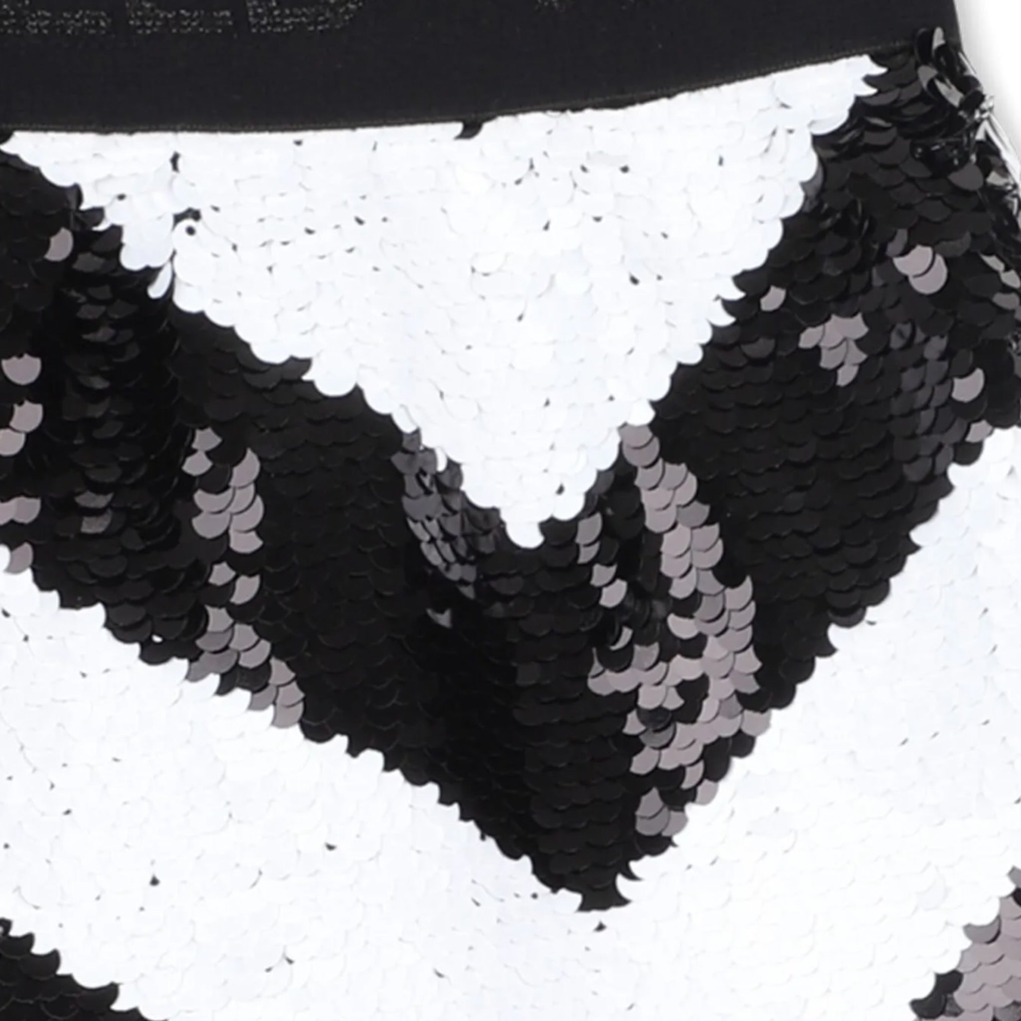 Karl Lagerfeld Short Bicolore con Paillettes Bianco/Nero per Bambina Z30591 BIANCO/NERO KARL LAGERFELD 
