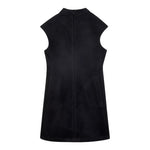 Karl Lagerfeld Abito tinta unita Giromanica con Logo Nero per Bambina Z30618 NERO KARL LAGERFELD 