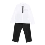 Karl Lagerfeld Completo 2 Pezzi Camicia-Jeans Bianco per Neonata Z30660 BIANCO KARL LAGERFELD 