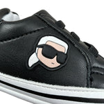 Karl Lagerfeld Sneakers tinta unita con Lacci Nero per Neonato Z30994 NERO KARL LAGERFELD 