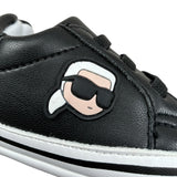 Karl Lagerfeld Sneakers tinta unita con Lacci Nero per Neonato Z30994 NERO KARL LAGERFELD 