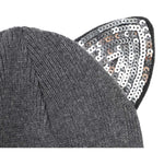 Karl Lagerfeld Cappello tinta unita con Orecchie Grigio per Bambina Z31007X GRIGIO KARL LAGERFELD 