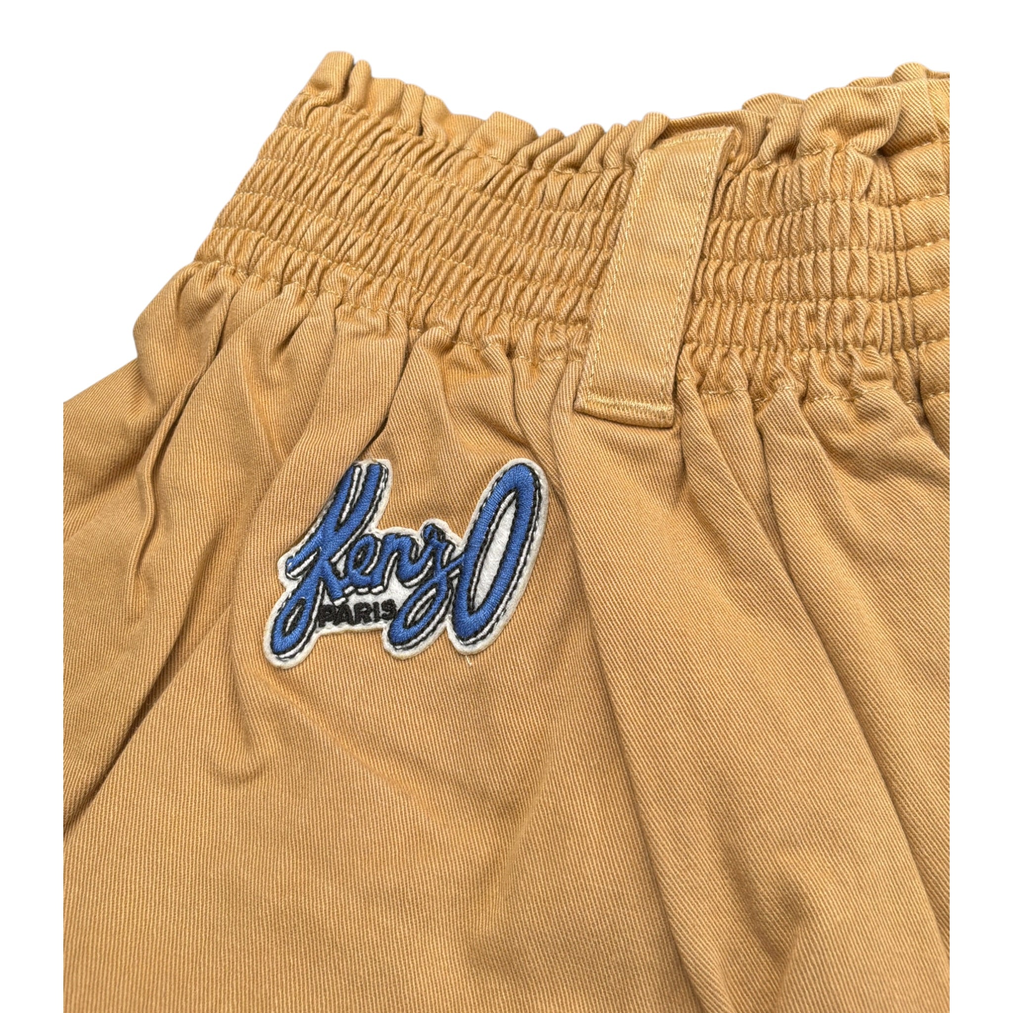Kenzo Pantalone tinta unita Modello A Palazzo Beige per Bambina K60540 BEIGE KENZO 