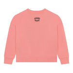 Kenzo Felpa Chiusa Girocollo tinta unita con Logo Rosa per Bambina K60692 ROSA KENZO 