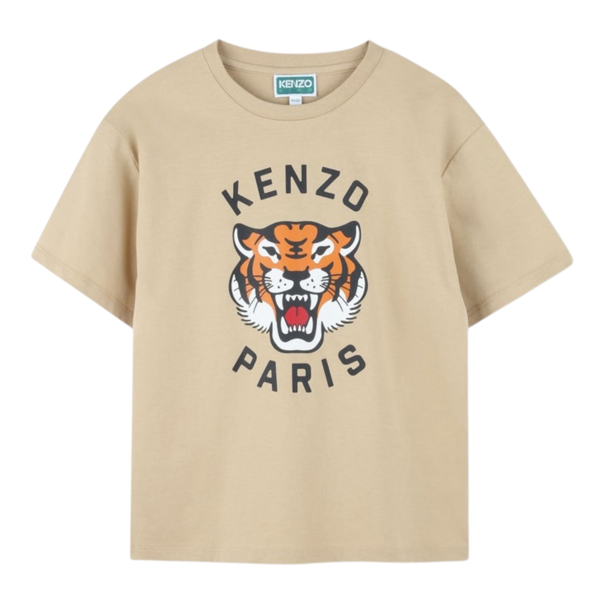 Kenzo T-Shirt tinta unita con Stampa Beige per Bambino K61505J BEIGE KENZO 
