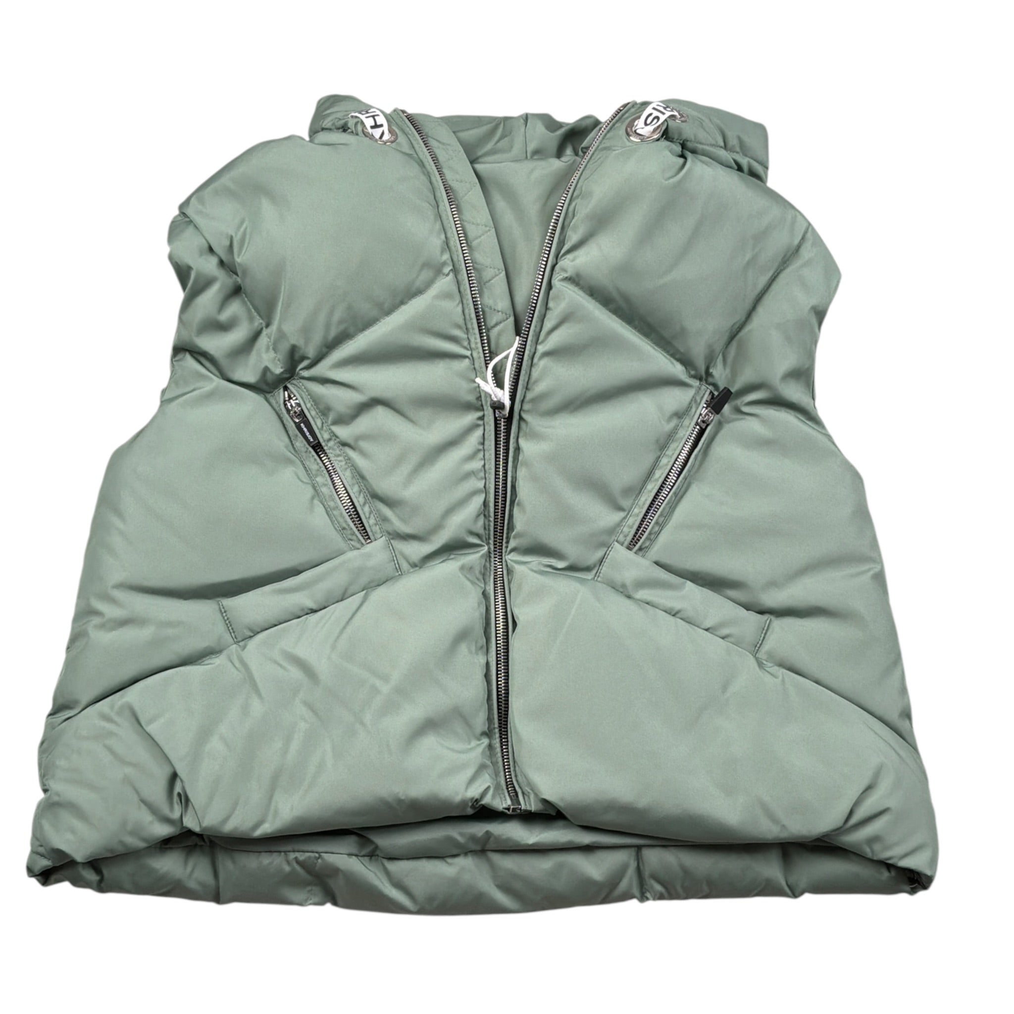 Khrisjoy Giubbino tinta unita con Zip Smanicato Verde per Bambina KV2P42 VERDE KHRISJOY 