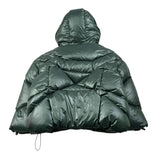 Khrisjoy Giubbino tinta unita con Cappuccio Verde per Bambina KX2P07N0198 VERDE KHRISJOY 