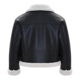 Kocca Giubbino Modello Montone In Ecopelle Nero per Bambina A25JBGB7660ABUN0000 NERO Kocca 
