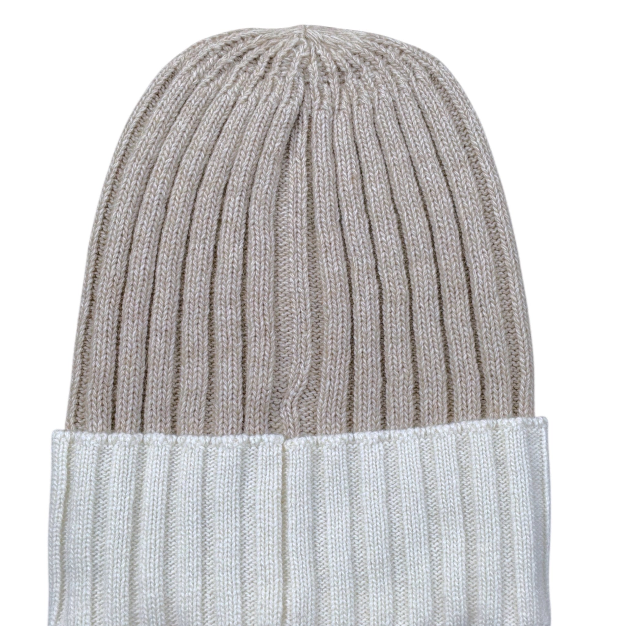 Kocca Cappello Bicolore Bianco/Beige per Bambina A25JCP7875ABUN000 BIANCO/BEIGE Kocca 