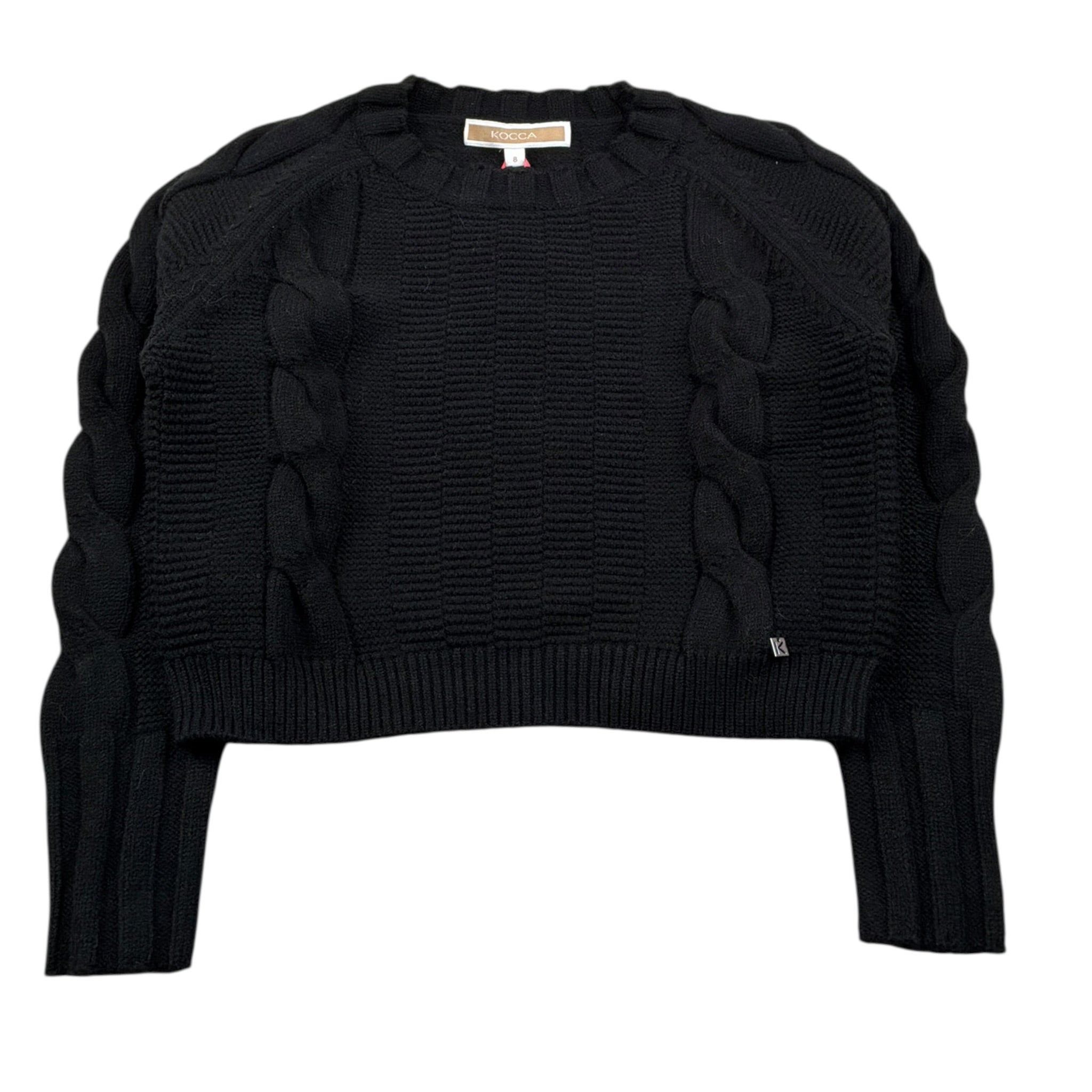 Kocca Maglia Girocollo tinta unita Nero per Bambina AURAS NERO Kocca 