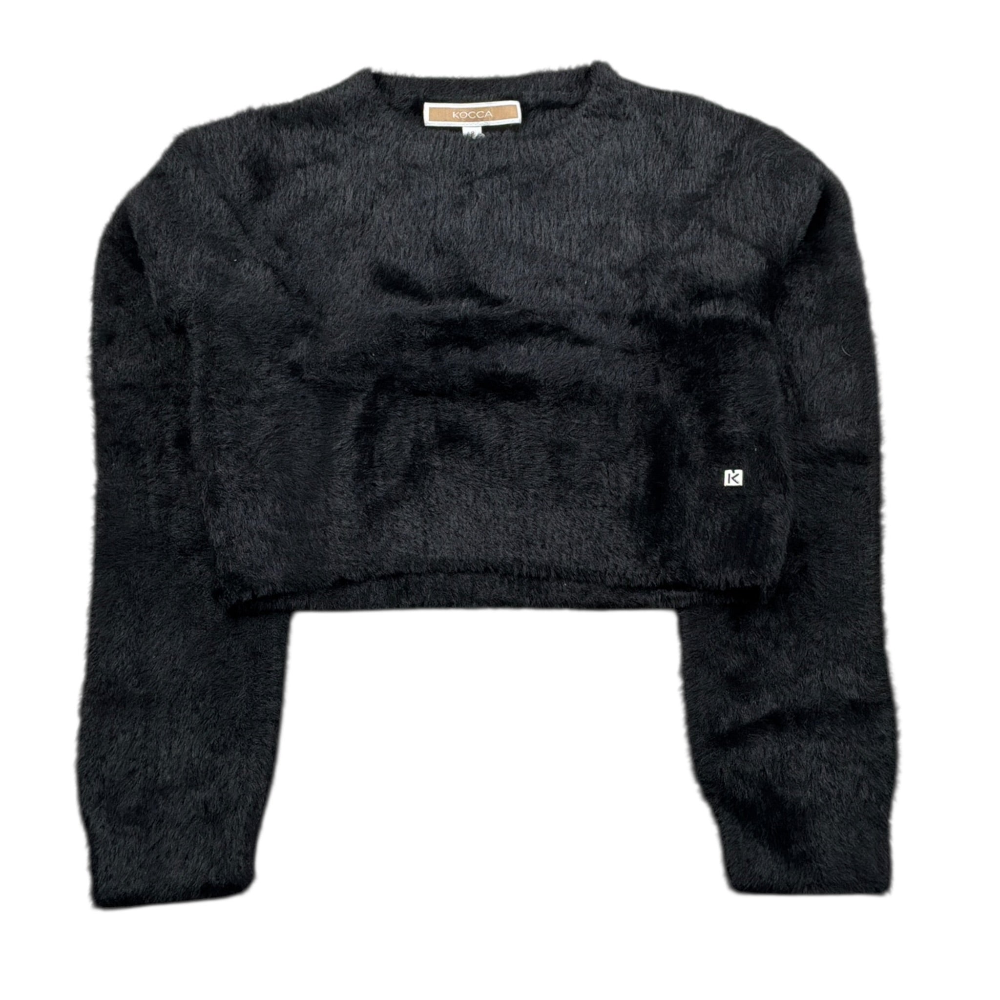 Kocca Maglia Girocollo tinta unita Nero per Bambina LAKIN NERO Kocca 