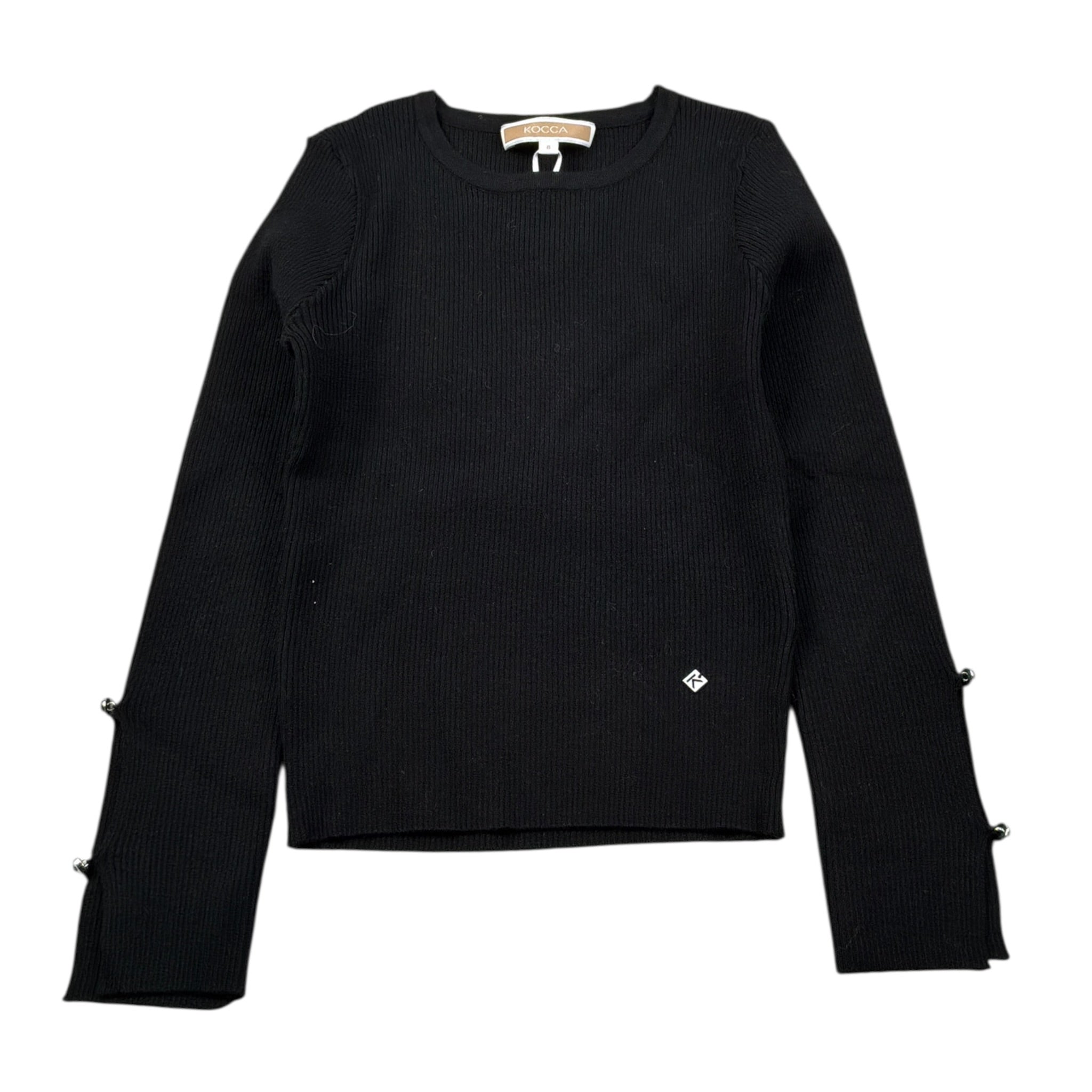 Kocca Maglia Girocollo tinta unita Nero per Bambina UABELI NERO Kocca 