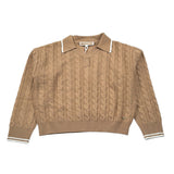 Kocca Maglia tinta unita con Colletto Beige per Bambina VILIANA BEIGE Kocca 