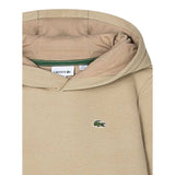 Lacoste Felpa con Cappuccio tinta unita Beige per Neonato 847028 BEIGE LACOSTE 