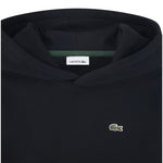 Lacoste Felpa tinta unita con Stampa E Cappuccio Nero per Bambino 947028 NERO LACOSTE 