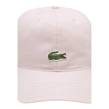 Lacoste Berretto tinta unita con Logo Rosa per Bambina 9A6227A ROSA LACOSTE 