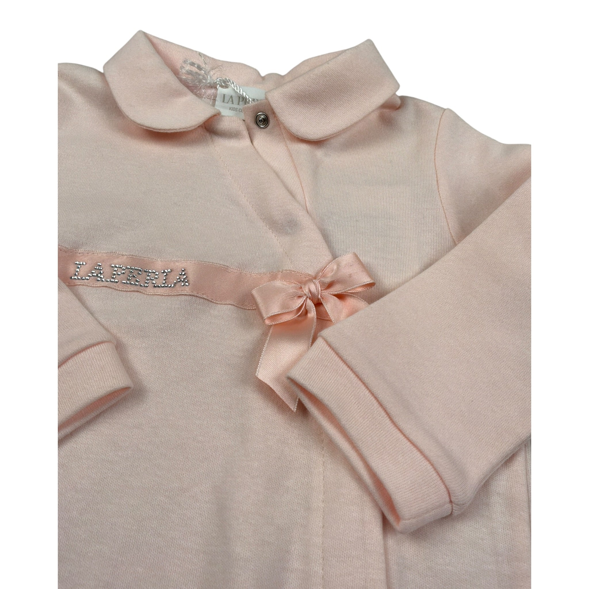 La Perla Tutina Manica Lunga Tinta Nita Rosa per Neonata 52663 ROSA LA PERLA 