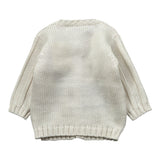 La Stupenderia Cardigan tinta unita con Trecce Panna per Neonato 1WCCR25 PANNA LA STUPENDERIA 