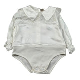 La Stupenderia Camicia Body Manica Lunga tinta unita Panna per Neonata CBBD52 PANNA LA STUPENDERIA 