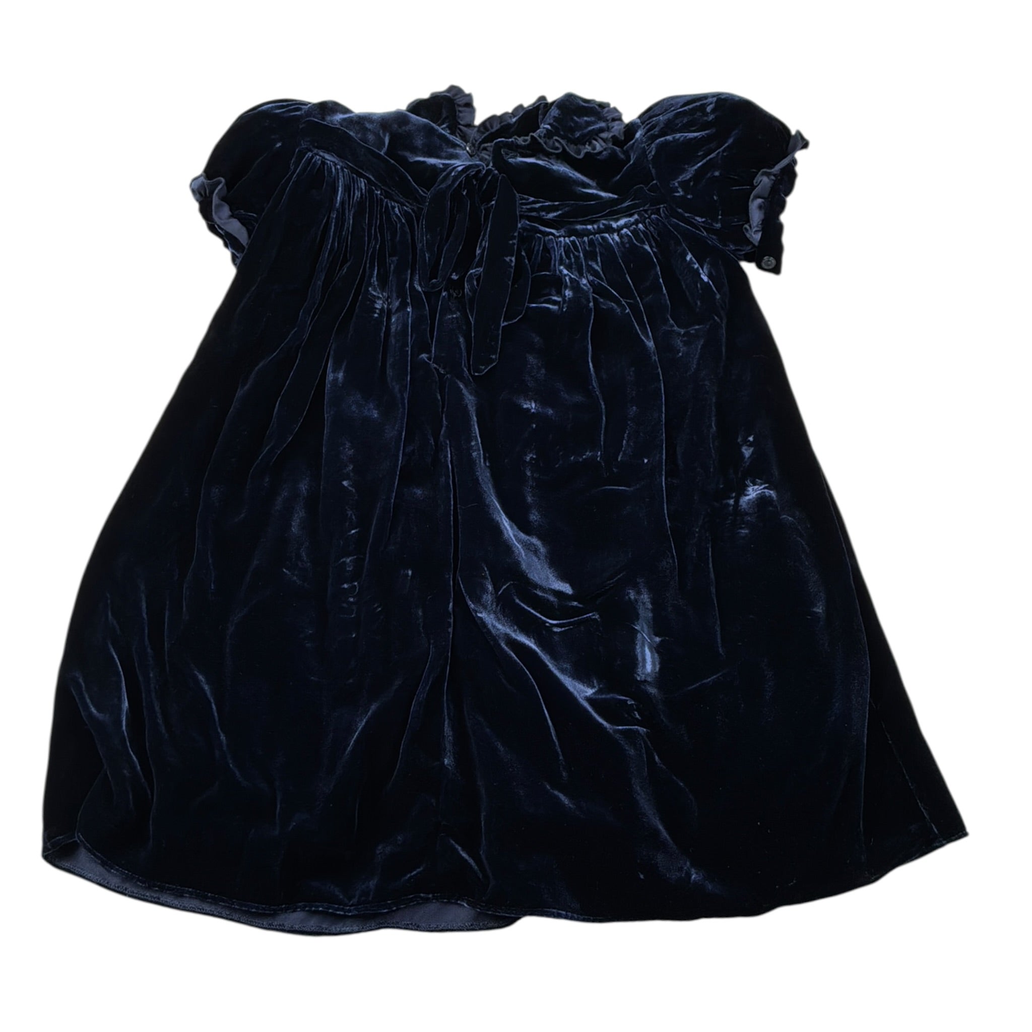 La Stupenderia Abito Mezza Manica tinta unita Blu per Bambina CCAB62 BLU LA STUPENDERIA 