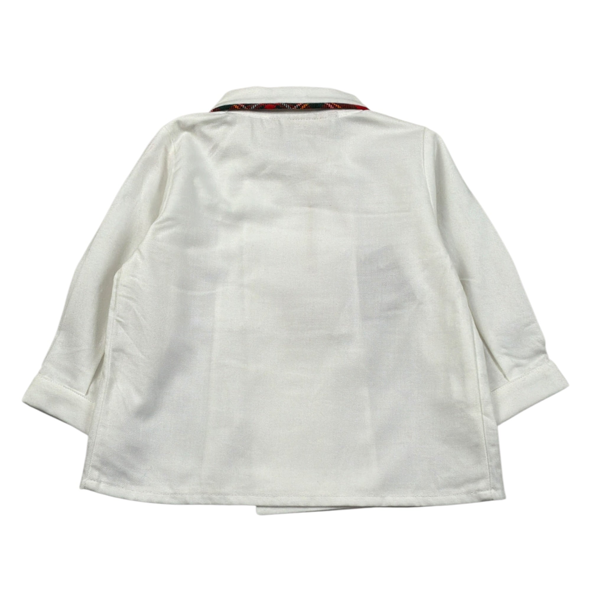 La Stupenderia Camicia Manica Lunga tinta unita Panna per Neonato TBCM01 PANNA LA STUPENDERIA 