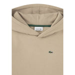 Lacoste Felpa tinta unita con Cappuccio Beige per Bambina SJ0926J BEIGE LACOSTE 
