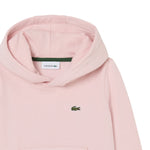 Lacoste Felpa tinta unita con Cappuccio Rosa per Bambina SJ0926J ROSA LACOSTE 