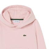 Lacoste Felpa tinta unita con Cappuccio Rosa per Bambina SJ0926J ROSA LACOSTE 