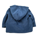 Lalalu' Cappotto tinta unita con Cappuccio E Bottoni Blu per Bambino GIL02QJ BLU LALALU' 