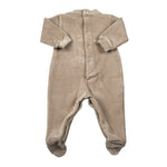 Lalalu' Tutina tinta unita con Stampa Beige per Neonato TCL510Q BEIGE LALALU' 