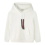 Lanvin Felpa tinta unita con Cappuccio Bianco per Bambino N30316 BIANCO LANVIN 