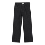 Lanvin Jeans tinta unita con Girovita Regolabile Nero per Bambina N30320 NERO LANVIN 