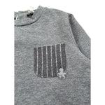 Le Bebe Felpa Chiusa Girocollo tinta unita Grigio per Neonato LBB1383 GRIGIO LE BEBE 